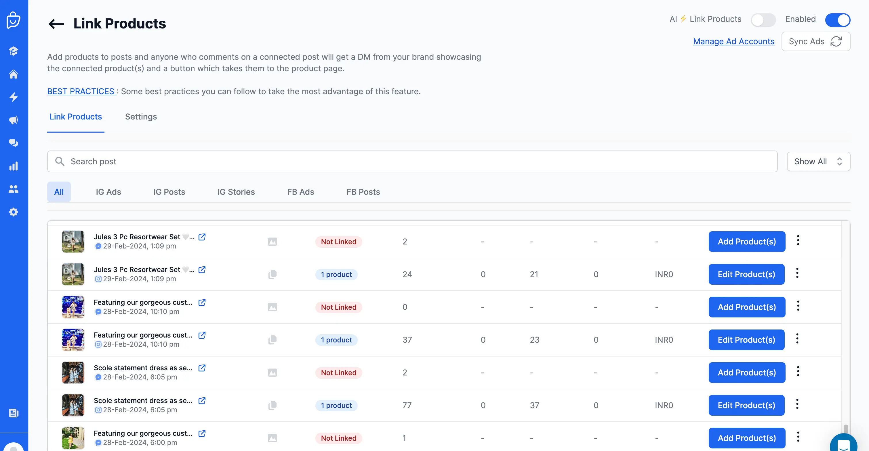 Link Products on Instagram